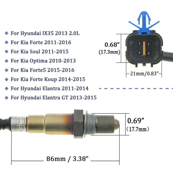 Passer til Hyundai Kia auto reservedele iltsensor 39210-2E800 392102E800~01418