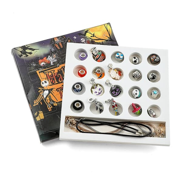 Halloween børnearmbånd blindboks sæt DIY kit materialekit tilbehør gaveæske