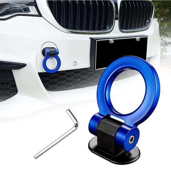 Trailerkroge Dekorationsmærkat Bil Auto Forreste Bageste Trailer Simulation Racing Ring Køretøj Bugseringskrog ABS Bil Styling~01179