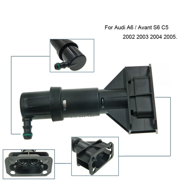 Passer til Audi A6 C5 frontfanger bil frontlykt spylesprøyte 4Z7955979~01106