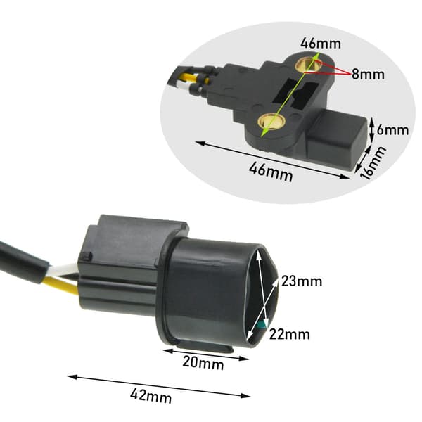 Passer til Mitsubishi krumtapakselpositionssensor MR985145 J5T35171 PC557 CSS1027~01576