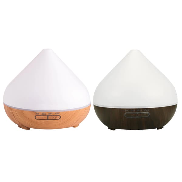 Eterisk oljediffuser, 7 lysfarger, 550 ml ultralyd aroma luftfukter~03690