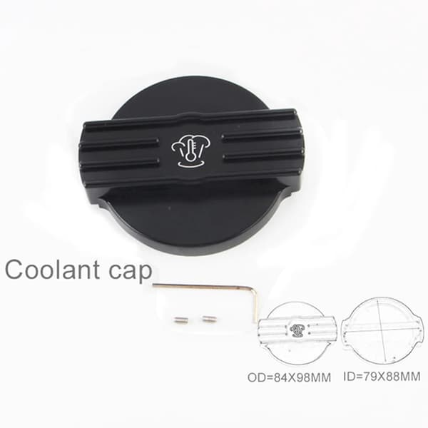 Tankdæksel/flaskeåbner/oliedæksel til VW CC Golf GTI Audi Seat Skoda 2.0T Scirocco EA888 motor aluminium beskyttelsesdæksel~01181