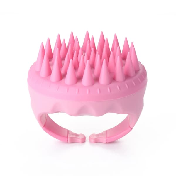 Silikone Hårvaskekam Håndtag Hovedbund Hoved Massager Hårshampoo Børster Blød Silikone Gummi Børste til Kvinder Hårrens~00210