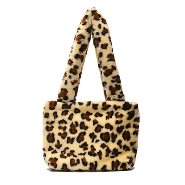 Pels Taske Fluffy Tote Bag Til Efterår Og Vinter Style1