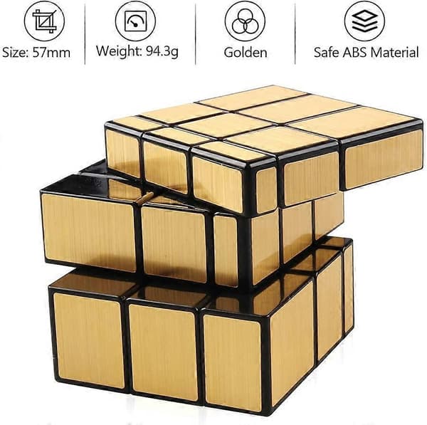 Holy Hand Cube 3x3 Speed Cube Golden Mirror Block Cube 3x3x3