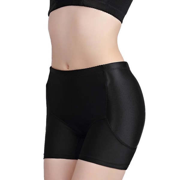 Kvinnors Buttless Bottom Byxor, Butt Lifting Body Shaper Black L