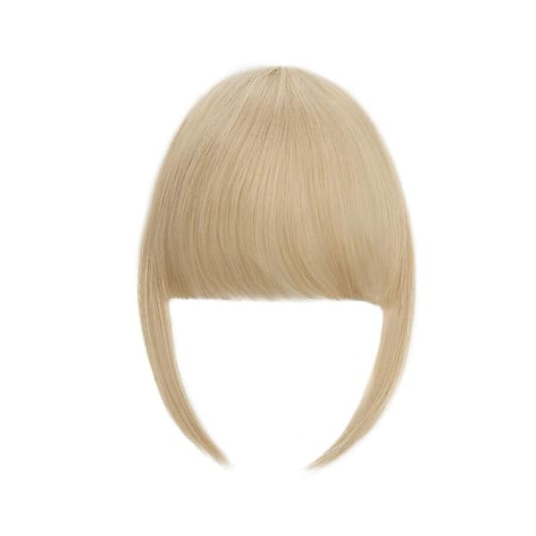 Clip-in Hår Bangs Extensions Fransk Hår Bangs Stilig Hår Bangs Hårdeler gull gull 28cm gold 28cm