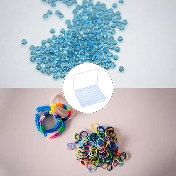 Tilbehørsboks til diamantmaling 56 Gitterboks til diamantbroderi