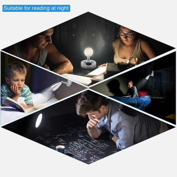 2 LED-lukuvaloa 3W 12V kytkimellä
