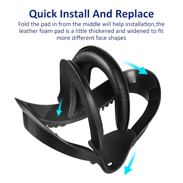4 delar/ set Ersättning för Oculus Quest2 Leather Eye Mask Shade