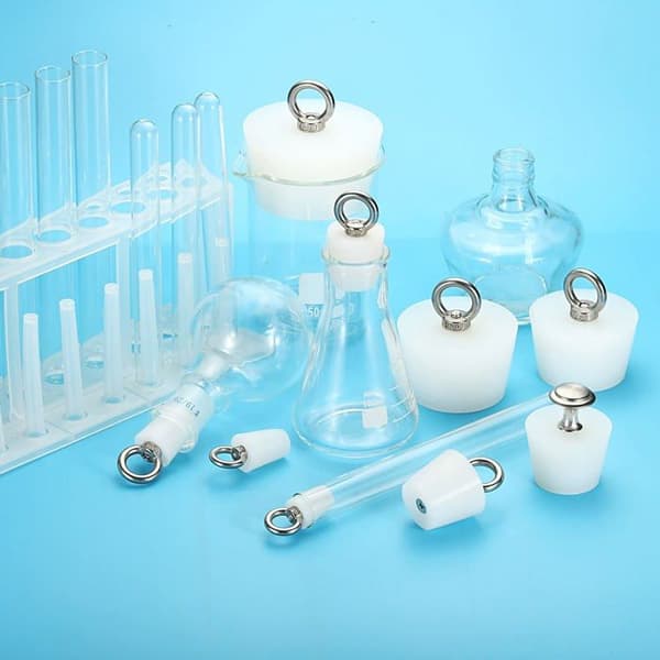 Konisk Propp Silikon Gummipropp 19mm til 26mm Solid Badekarpropp med Ring, Hvit 2 stk