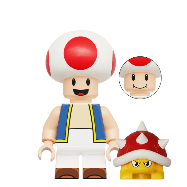 Super Mario byggstenar Action Minifigur Leksaker för barn