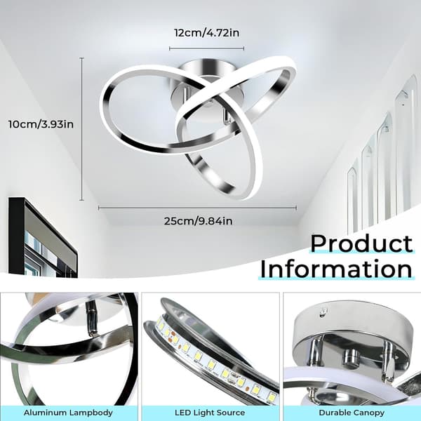 LED loftlampe, loftlampe, LED-lampe, sort