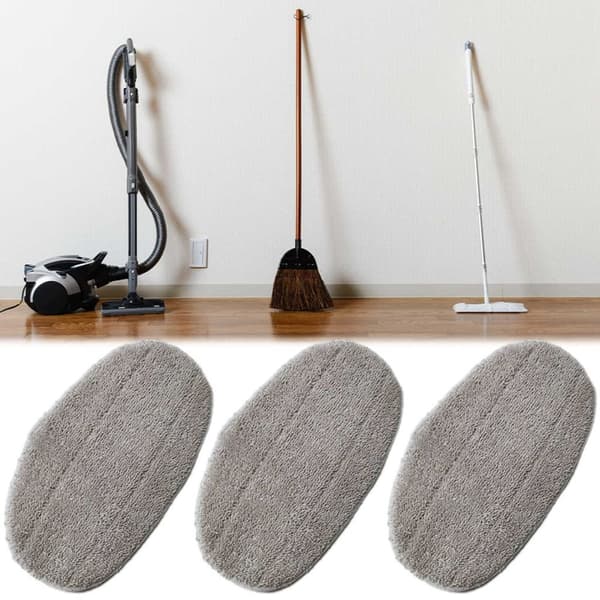 Sæt med 5 Mikrofiber Puder til Damprenser, Dampmop