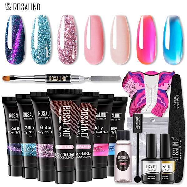 Nails Quick Extension Gel Set Nail Art Light Therapy Crystal TSD04