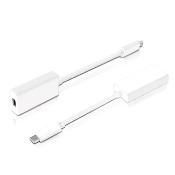 Thunderbolt 3 (USB-C) til Mini DisplayPort-adapter (USB-C til Mini DP) – Holdbart ABS-kabinet, kobberkerne, højtydende ydeevne, 10 cm