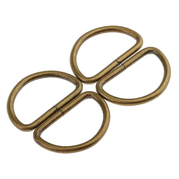 100 stk. Legering DIY D Dee Ringer for webbing stropper 12x8x1.8m Hvit