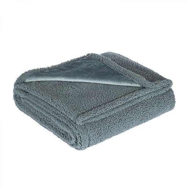 Vanntett Teppe Kjærlighetsteppe for Par Vanntett Sprutbeskyttelse Grå 71*100CM