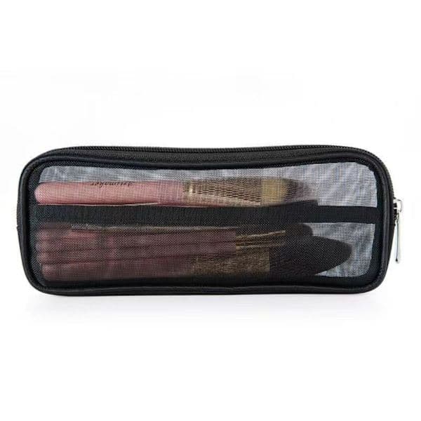2 stk. Makeupbørste Taske Organizer Kosmetiktaske Sort