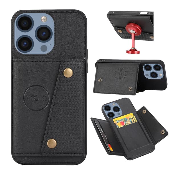 Dubbelt Spänne Telefonfodral För iPhone 15 Pro