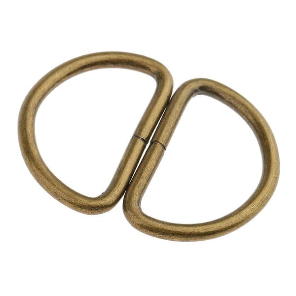 100 stk. Legering DIY D Dee Ringer for webbing stropper 12x8x1.8m Hvit