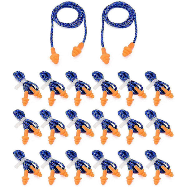 Sovende ørepropper, 20 par ørepropper støjreducerende sovende ørepropper genanvendelige vandtætte ørepropper