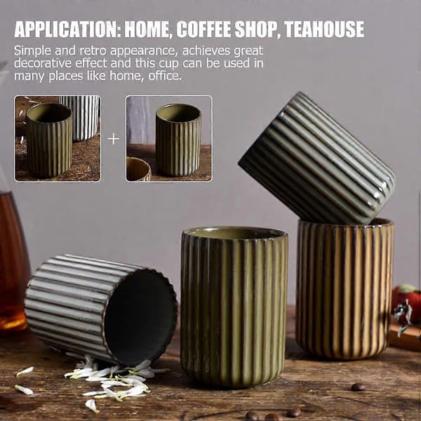 Kaffemugg Tekopp Keramisk Vattenmugg Kontor Drickskopp Vattenkopp 300ml