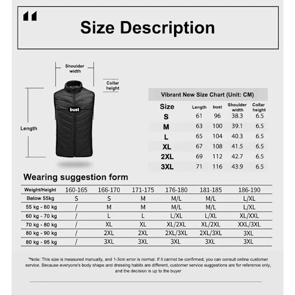 8 Uppvärmda Zoner Eljackor Sportkläder Kappa Grafen USB 8 Heated Zones 4XL