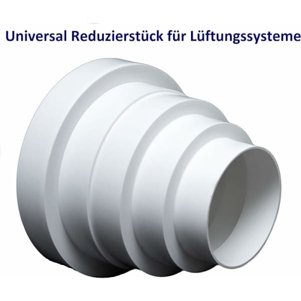Universal rund reducerare för ventilationssystem med diameter 80-150 mm - RDRC kanal