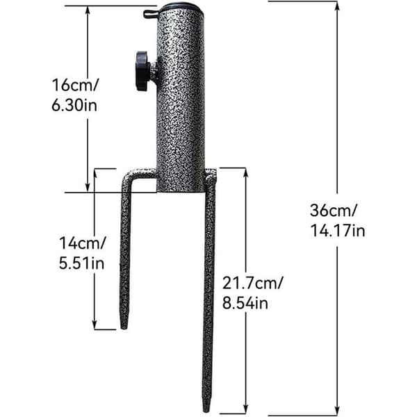 Parasolfod, 2 stk. Parasolanker Parasolholderanker, Justerbar Elastisk Parasolfod, Multi-Applikations Parasolfod