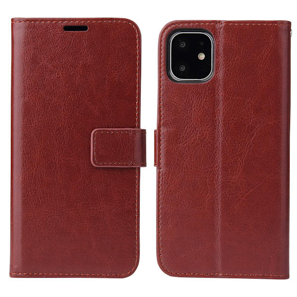 iPhone 11 - Plånboksfodral - brun brun