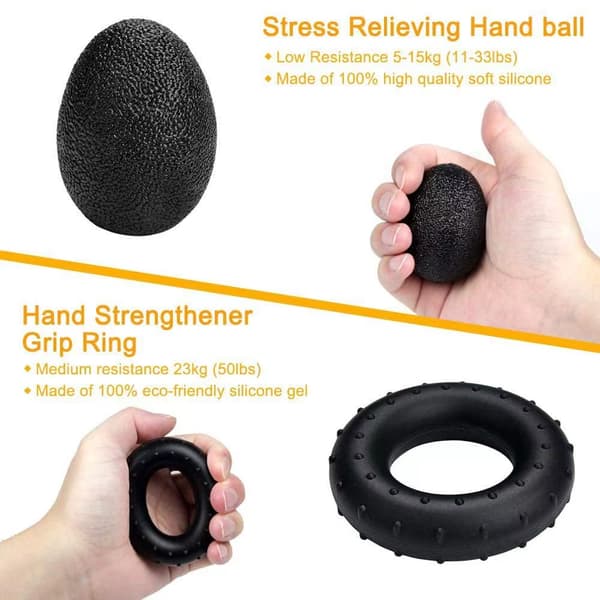 Handgrepp för underarmsövning - 5-pack, justerbar handgreppstränare, handtränare