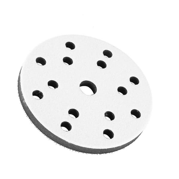 150 mm diameter blød buffer svamp interface pude kompatibel med slibepuder (17 huller)