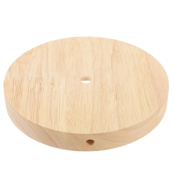 Tre Bordlampe Base Rund Lampe Display Base Tre Display Sokkel LED Lys Base (E27/E14)