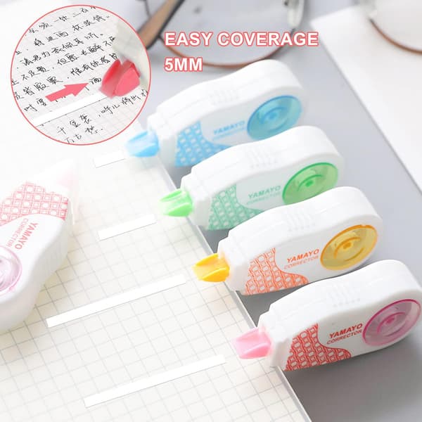10 Stykker Rettelse Ruller, Mini Rettelse Tape, Mini Ruller, Hvid Tape, Rettelse Mus, Multifunktionel Rettelse Tape til Studerende