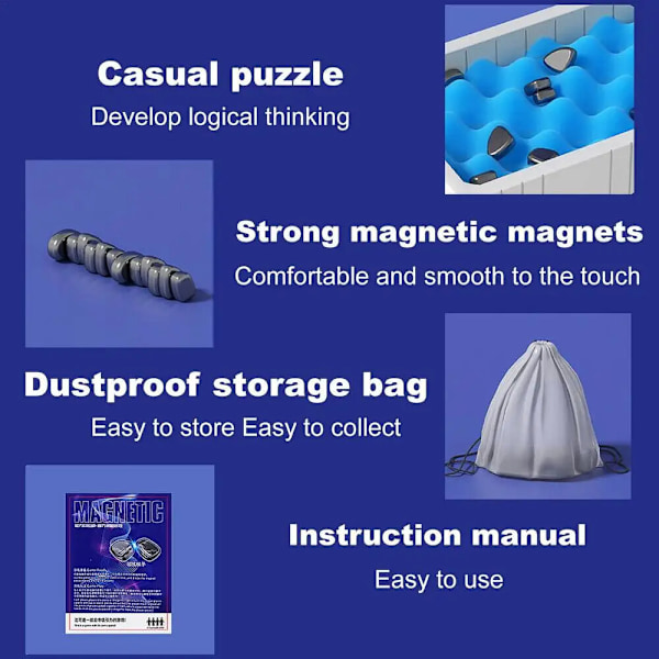 Pusselspel Magnetisk effekt schack Roligt interaktivt brädspel With Sponge