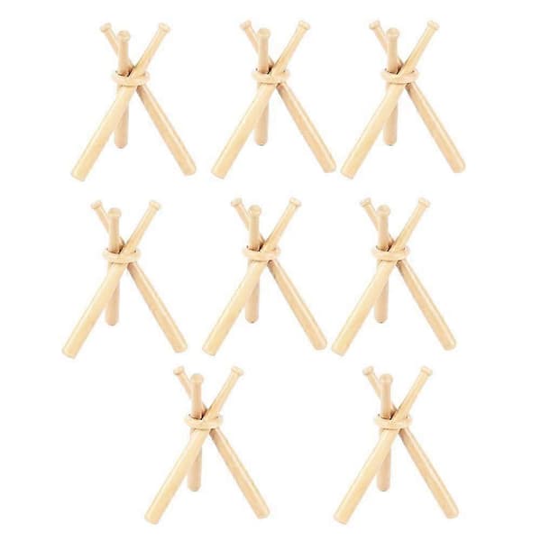 8 Set Basebollställ Basebollhållare För Bollar Display Basebollträ Träställ Hållare Display Baseboll