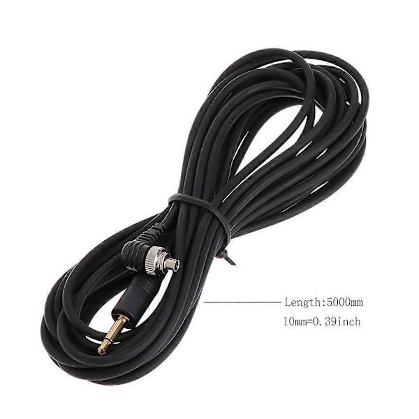 3,5 mm stik til han Flash PC Sync Ledning Kabel Lysudløser til Studiofotografering