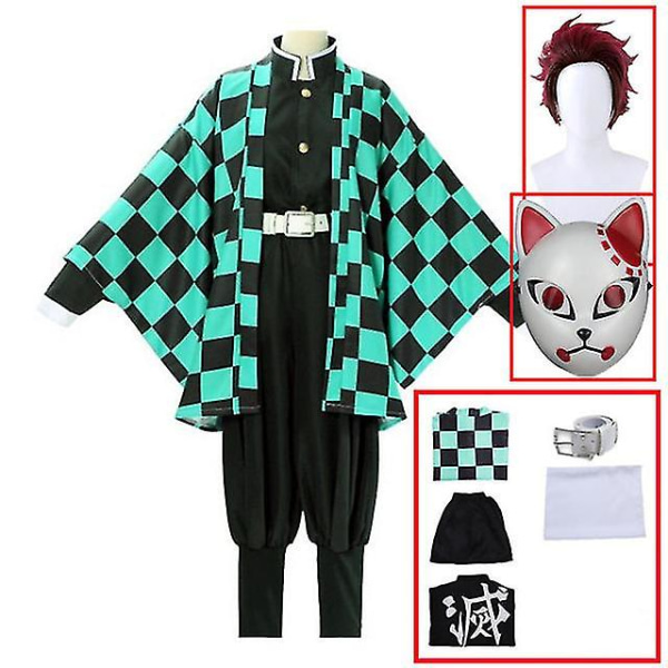 Halloween Ghost Extermination Blade Zaomon Tanjiro, cosplay- set 7 piece set M