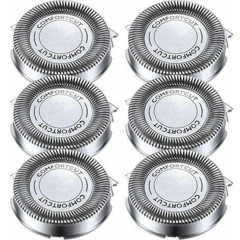 Erstatningsbarberhoveder til Philips 1000/2000/3000 serien (6-pak)