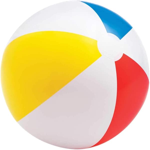 2 stk. Glatte Panel Bold - Oppustelig Vandbold/Strandbold - Diameter 51 cm