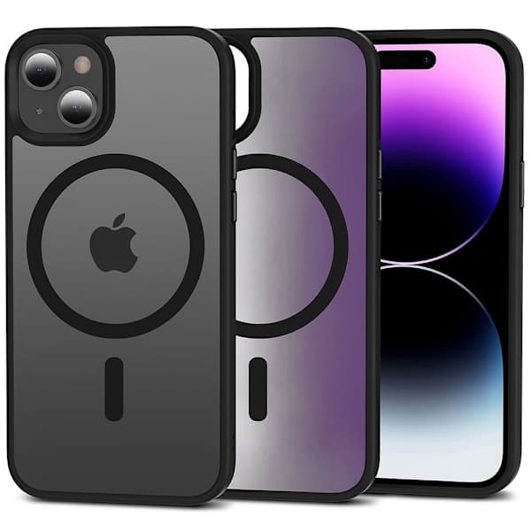 Tech-Protect iPhone 15 Deksel MagSafe MagMat Matt Svart