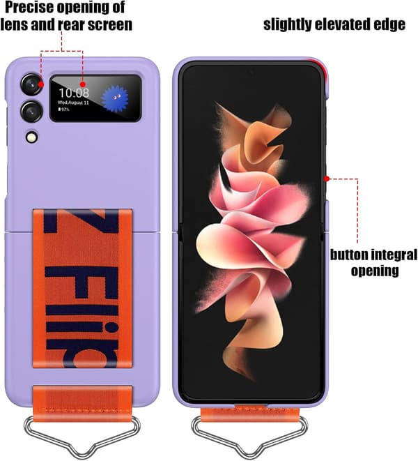Silikoneetui med stativ til Samsung Galaxy Z Flip 3