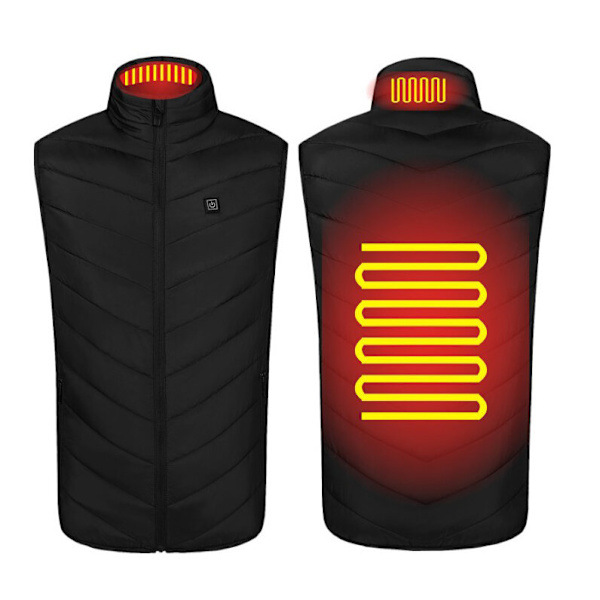 8 Uppvärmda Zoner Eljackor Sportkläder Kappa Grafen USB 2 Heated Zones 4XL