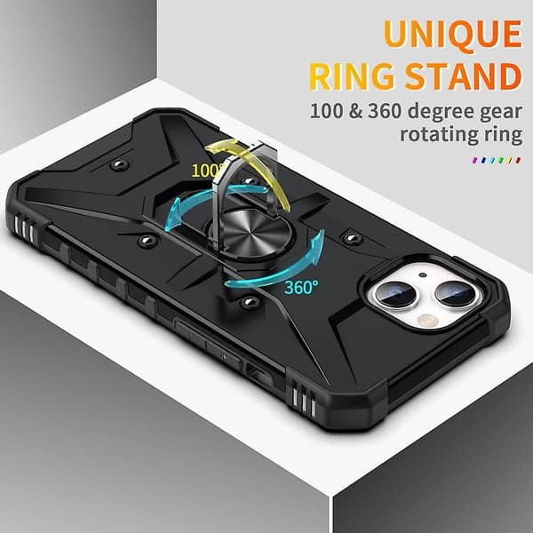 Ringholder-telefoncover til iPhone 15 Plus