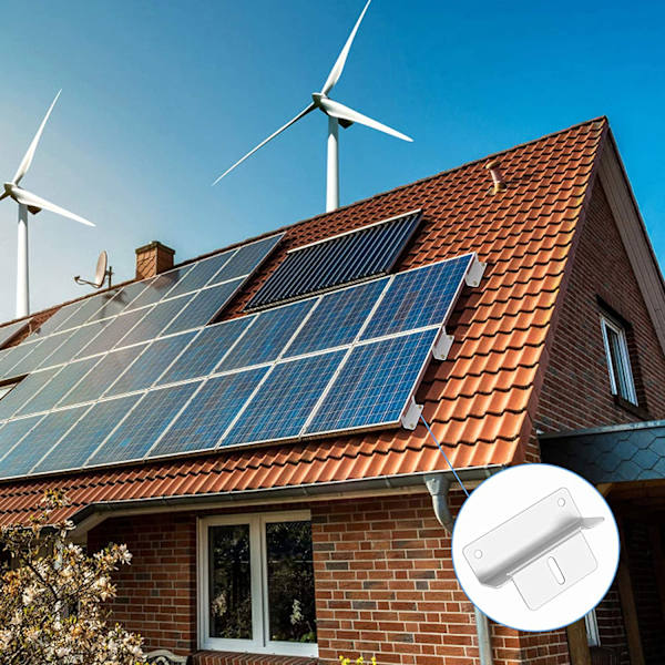 4 förkromade skruvar för montering av solpaneler