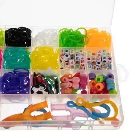 DIY - Elastikker - 1500 stk. - Elastikbåndssæt - multicolour