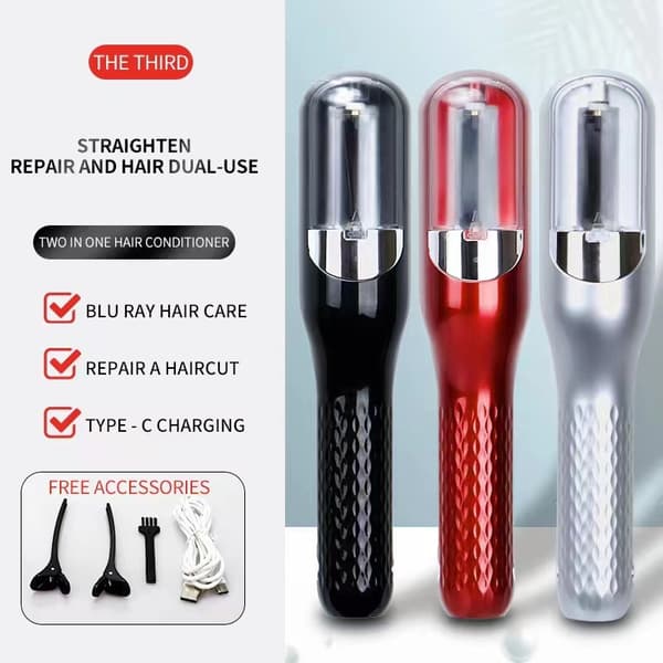 Hår Split Ends Trimmer Remover Beskadiget Hår Reparation Hårpleje Sort
