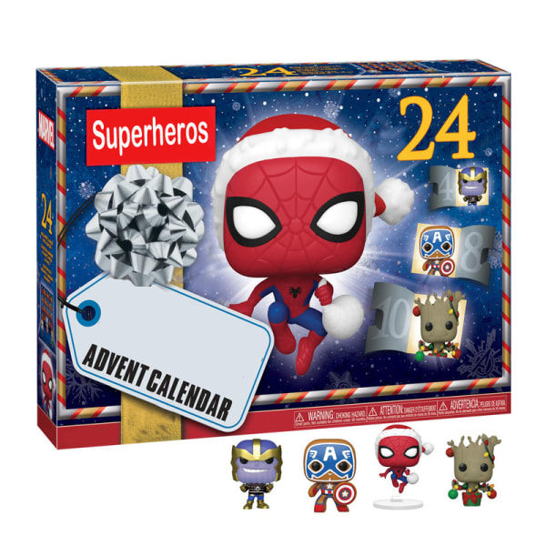 24 dagars adventskalender Marvel Holiday Toys Present för barn